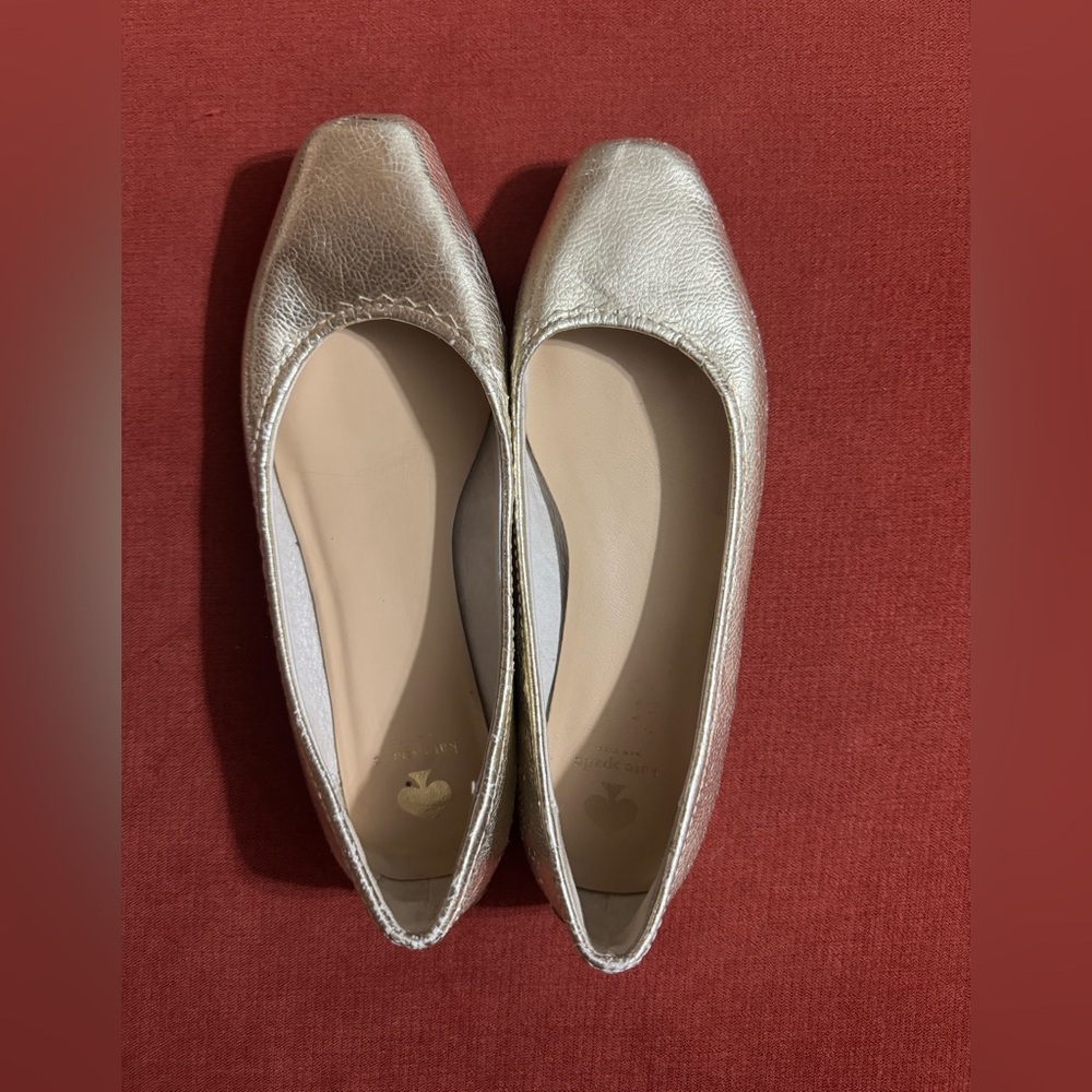 Kate Spade Gold Flats
